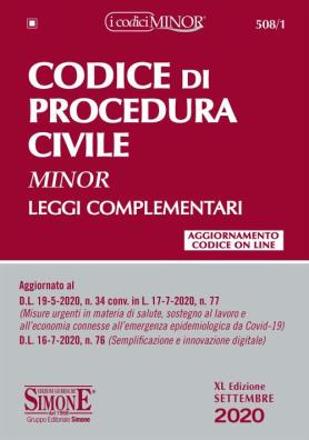 Codice di procedura civile v.e. leggi complementari. ediz. minor